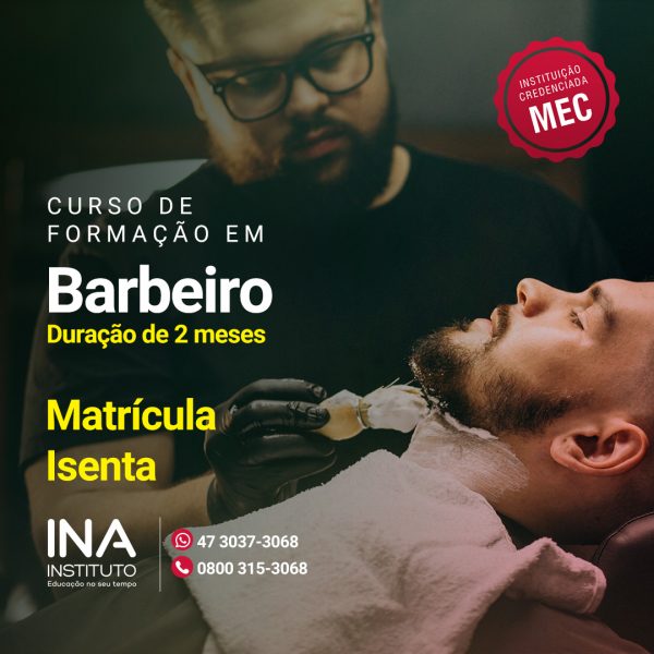 CURSO DE BARBEIRO NO INA